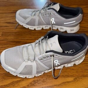 On Cloud 5 Men's Glacier/White Athletic Shoes